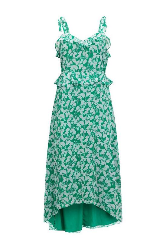 Wallis Petite Green Ditsy Floral Ruffle Dress 5