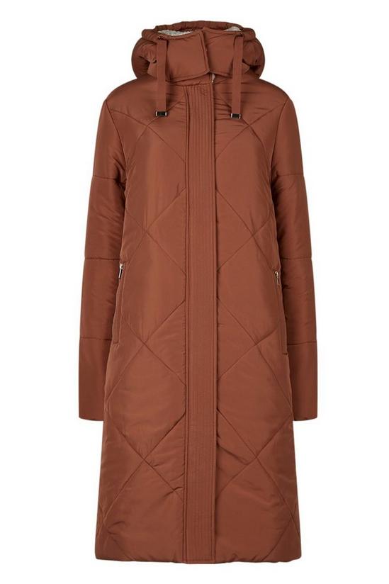 Wallis Tall Diagonal Stitch Quilted Coat 5