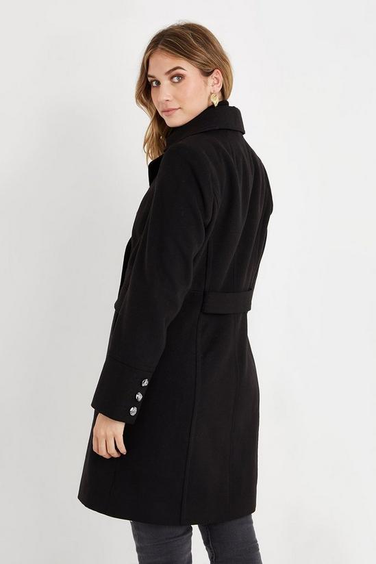 Wallis Tall Double Breasted Military Coat 2