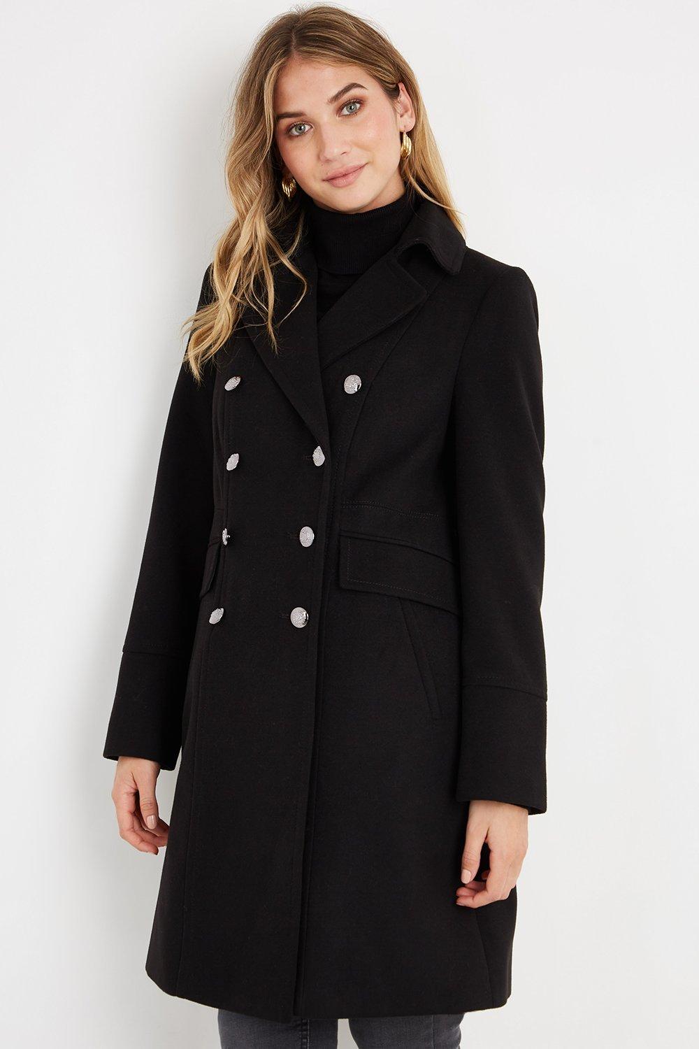 Wallis long military on sale coat