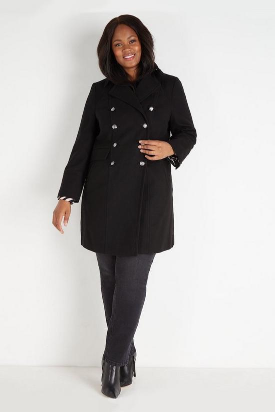 Wallis Curve Double Breasted Military Coat 1