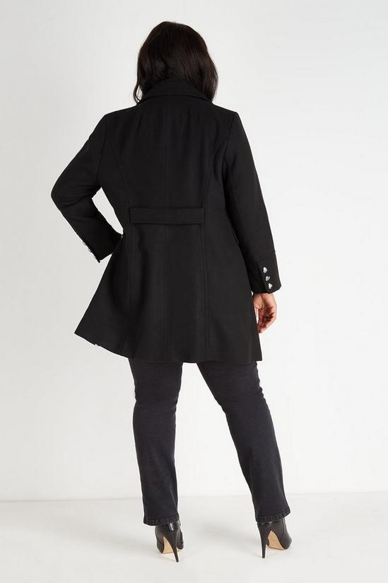 Wallis Curve Double Breasted Military Coat 3