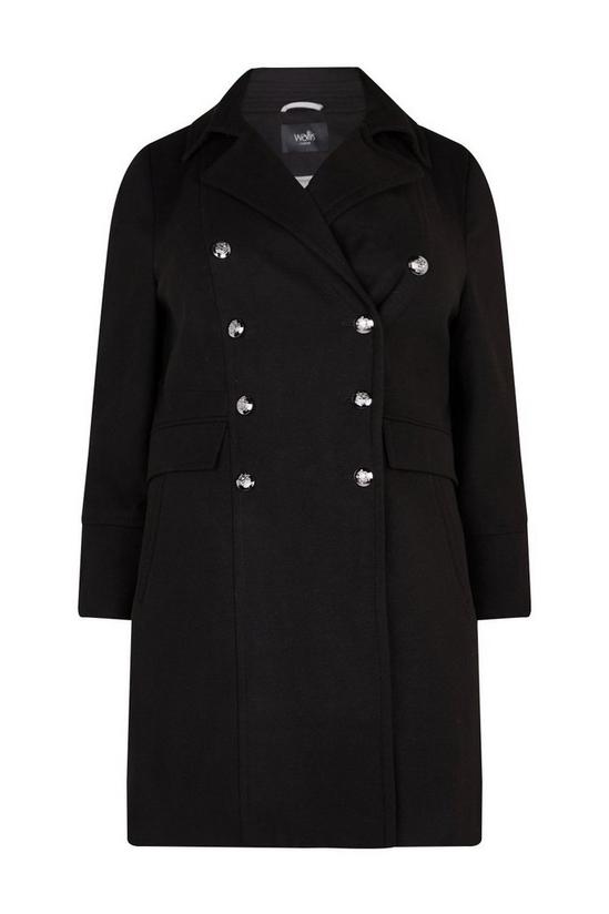 Wallis Curve Double Breasted Military Coat 5