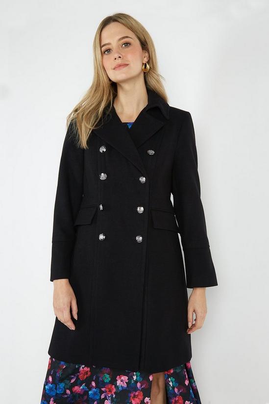 Wallis Petite Double Breasted Military Coat 4