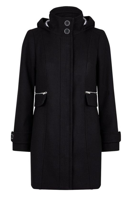 Wallis Petite Faux Fur Hooded Duffle Coat 5