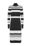 Wallis Multi Stripe Polo Neck Knitted Dress thumbnail 5