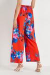 Wallis Red and Blue Floral Wide Leg Trousers thumbnail 3