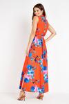 Wallis Red and Blue Floral Halter Dress thumbnail 3