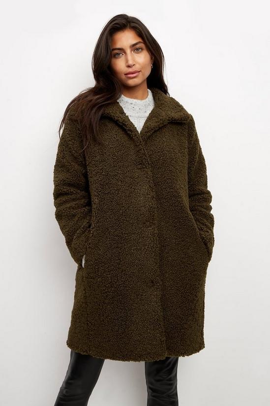 Wallis Teddy Fur Coat 1