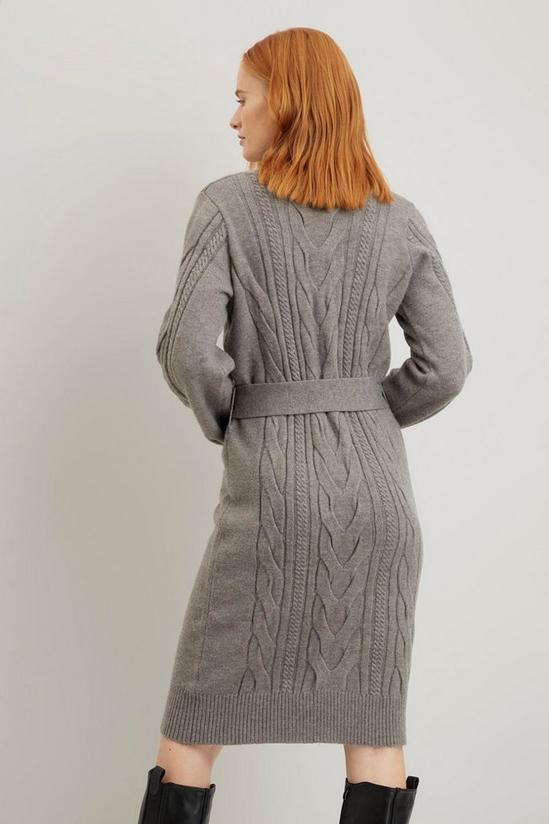 Wallis Cable Knitted Belted Dress 3