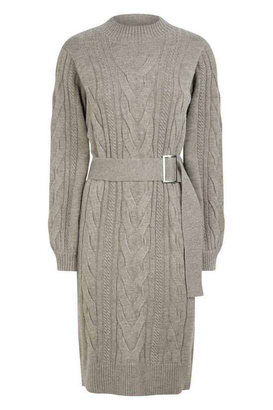 Wallis Cable Knitted Belted Dress 5