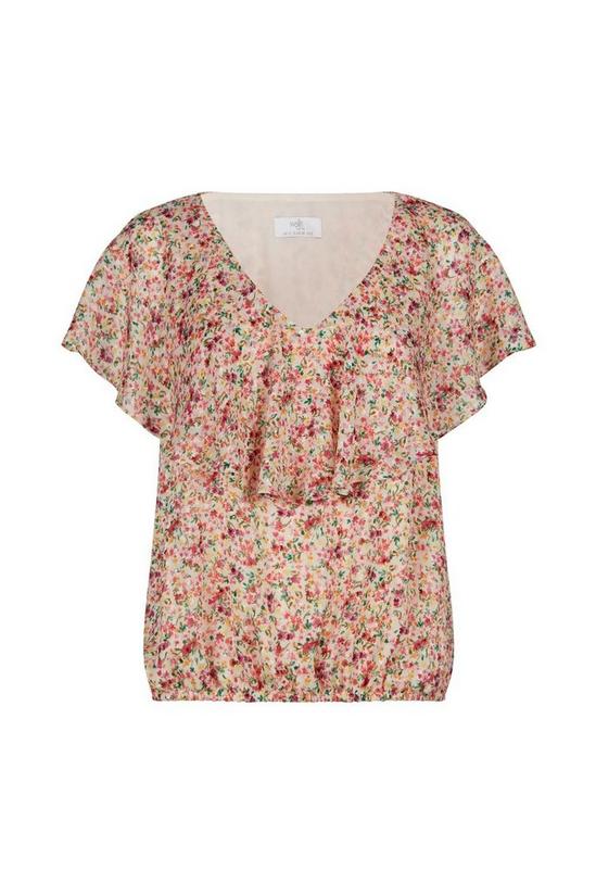 Wallis Petite Ditsy Floral Dobby Cape Sleeve Top 5
