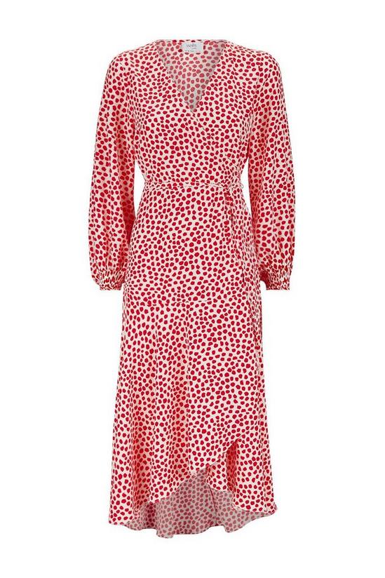 Wallis Petite Ivory Red Spot Puff Sleeve Midi Dress 5
