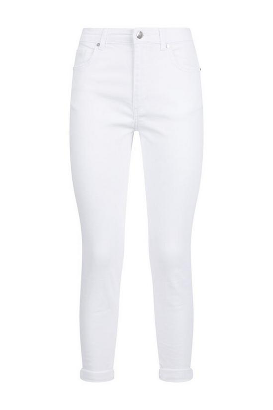 Wallis White Denim Cropped Jeans 5