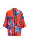Wallis Red and Blue Floral Kimono Jacket thumbnail 5