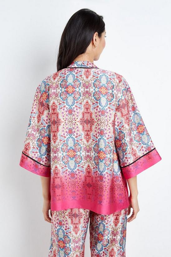 Wallis Pink Paisley Border Kimono Jacket 3