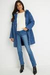 Wallis Hooded Quilted Patterened Coat thumbnail 1