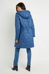 Wallis Hooded Quilted Patterened Coat thumbnail 3