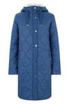 Wallis Hooded Quilted Patterened Coat thumbnail 5