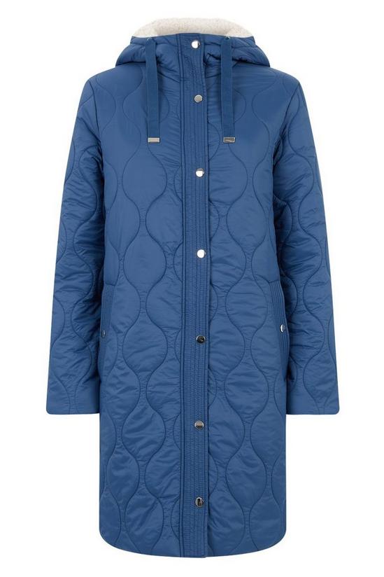 Wallis Hooded Quilted Patterened Coat 5