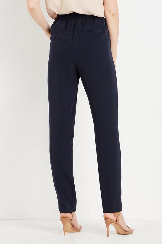 Wallis Tall Navy Pull On Trousers 3