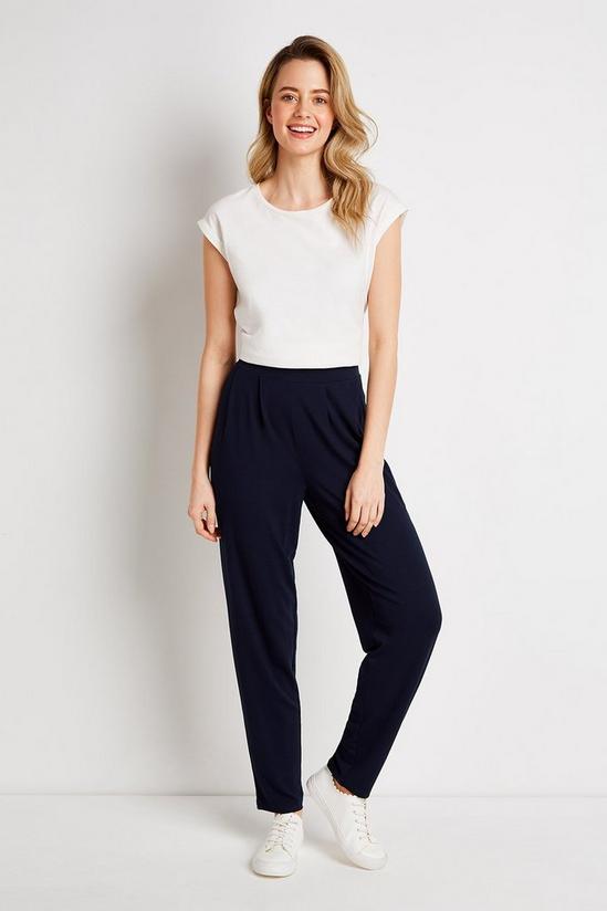 Wallis TALL Navy Tapered Trousers 4