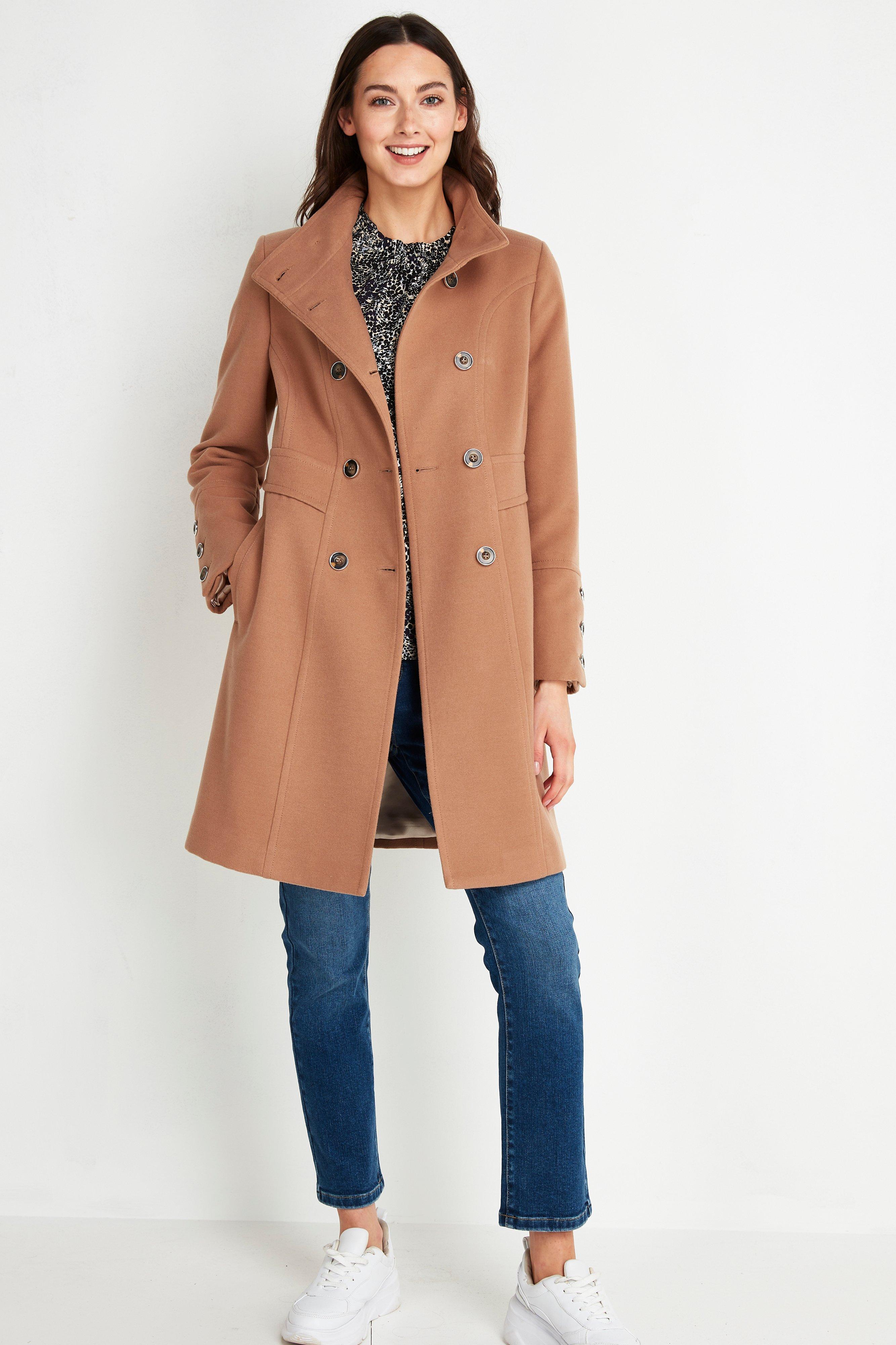 Petite long hotsell camel coat