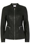 Wallis PETITE Black Faux Leather Jacket thumbnail 2