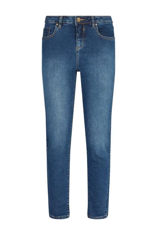Wallis PETITE Blue Denim Roll Up Jeans 5