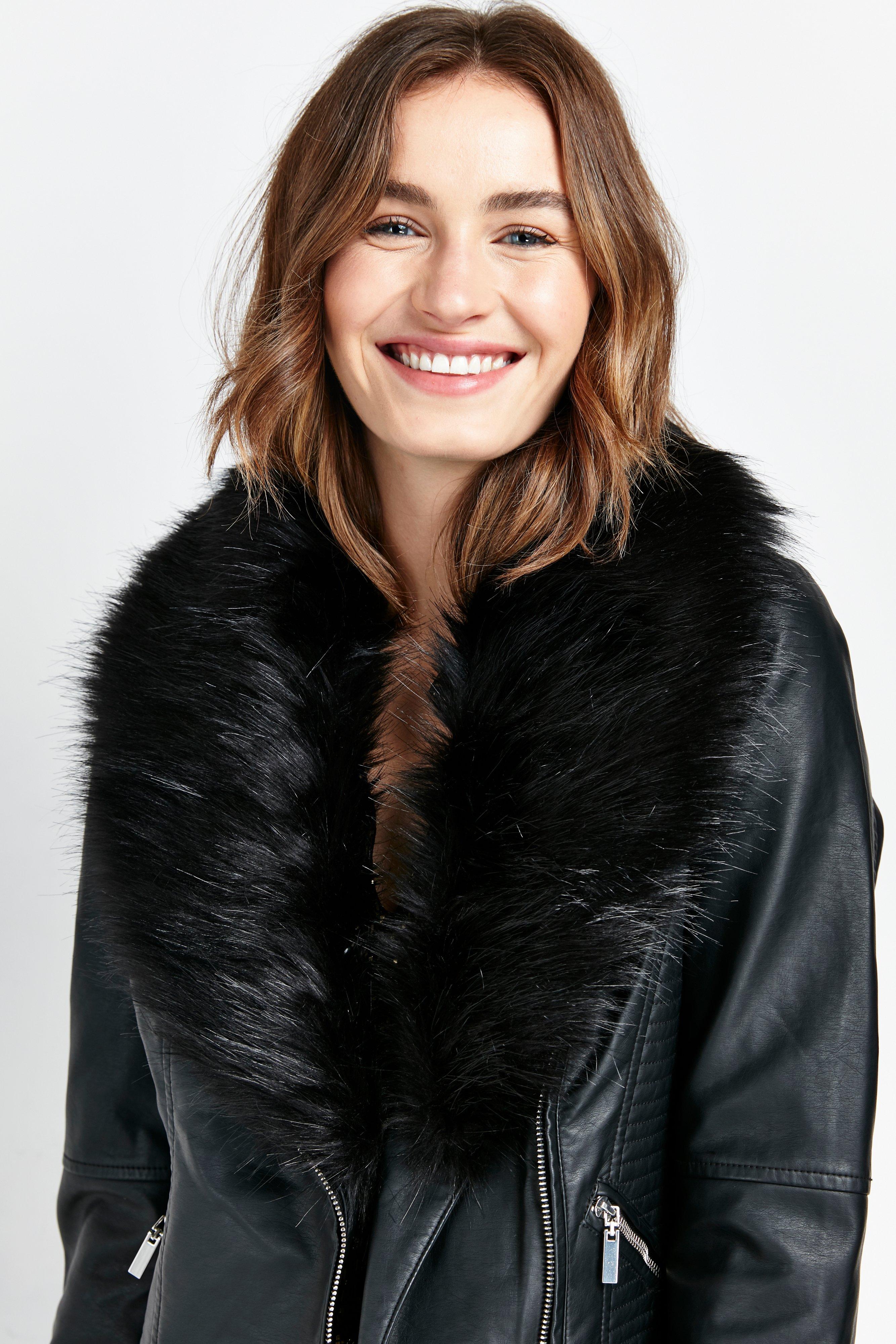 Wallis faux 2025 fur jacket