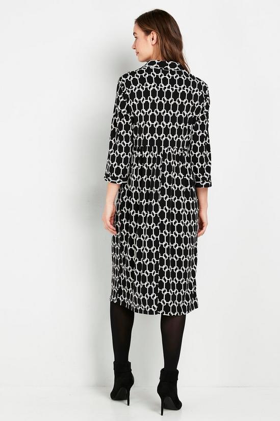 Wallis Monochrome Chain Print Shirt Dress 2