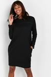 Wallis Black Studded Jersey Dress thumbnail 3