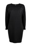 Wallis Black Studded Jersey Dress thumbnail 4