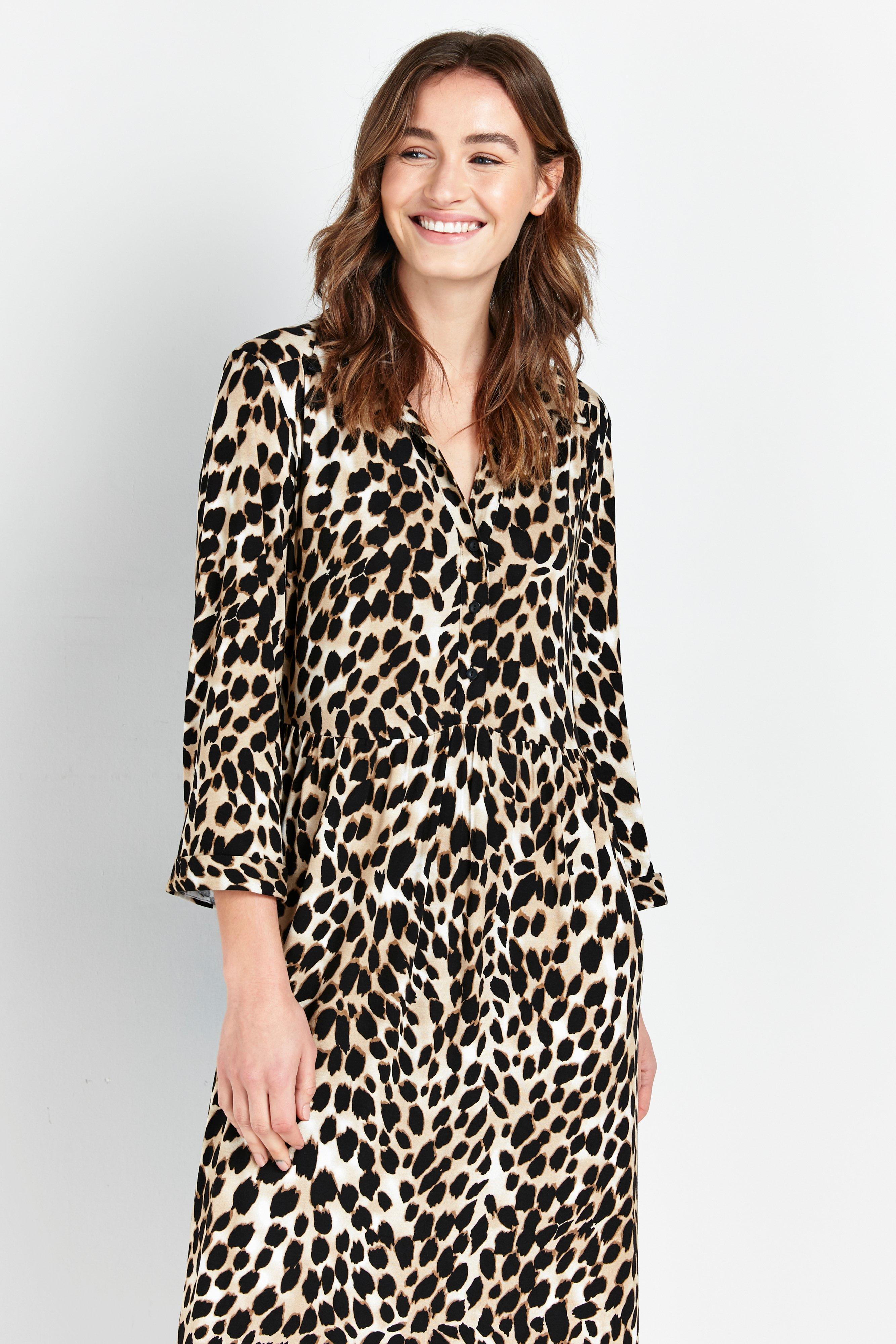 Wallis animal print store shirt dress