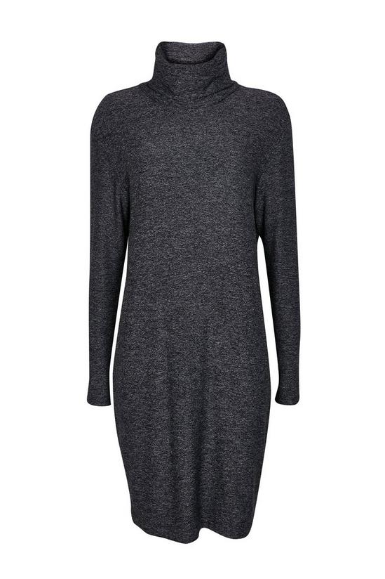Wallis Charcoal Roll Neck Knitted Dress 4