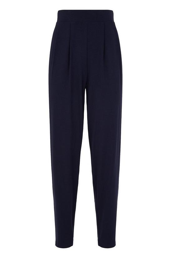 Wallis Navy Jersey Tapered Trousers 3