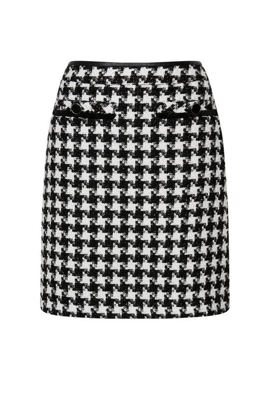 Wallis Monochrome Check Print Skirt 4