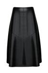 Wallis Black Faux Leather A-Line Skirt thumbnail 4