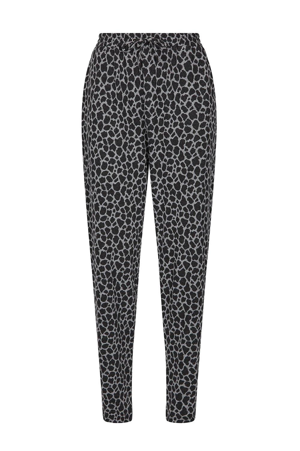 Joggers Grey Animal Print Jogger Wallis