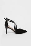 Wallis WIDE FIT Black Strappy Pointed Heel thumbnail 2