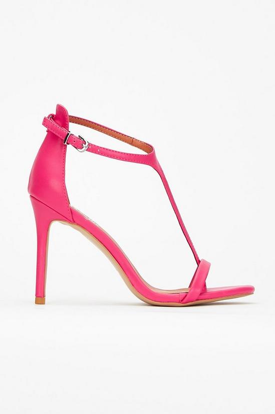 Wallis Pink T-Bar Barely There Sandal 1