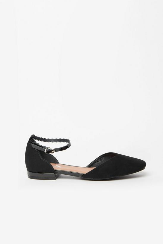 Wallis Black Ankle Strap Shoe 2