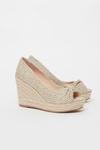 Wallis Wide Fit Nude Knot Front Espadrille Wedge thumbnail 1