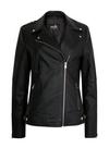 Wallis Black Faux Leather Biker Jacket thumbnail 4