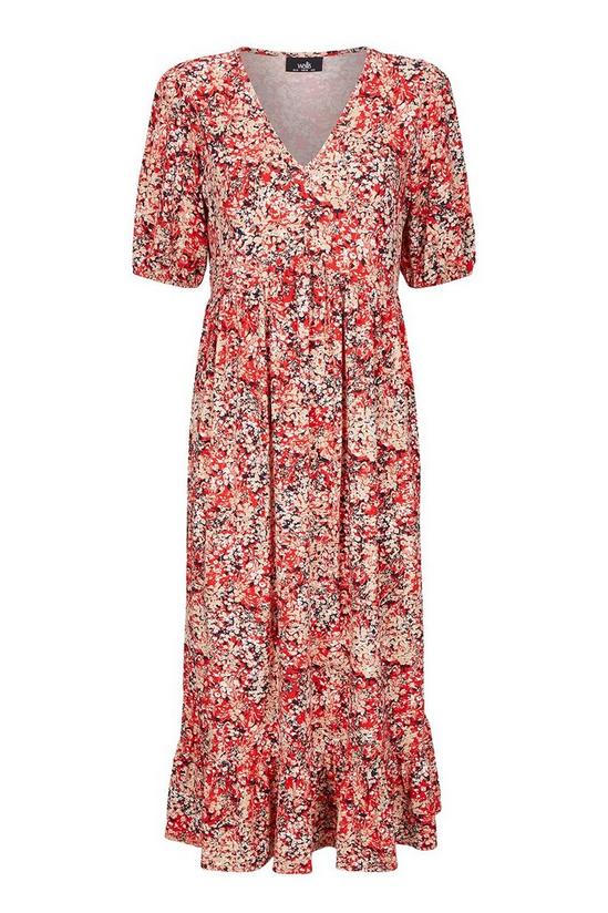 Wallis TALL Red Floral Print Midi Dress 2