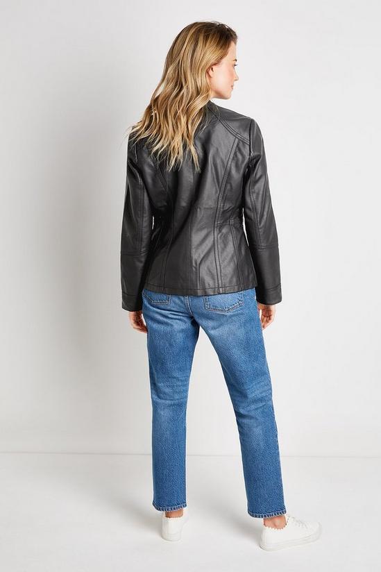 Wallis Black Faux Leather Jacket 3
