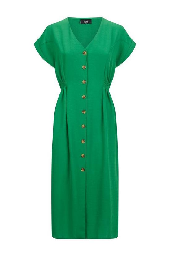 Wallis Green Button Through Midi Dress 5