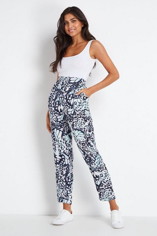 Wallis Mint Butterfly Printed Jogger 1