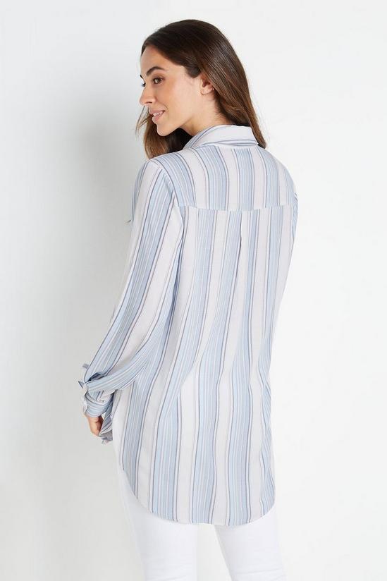 Wallis Blue Stripe Relaxed Shirt 3