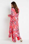 Wallis Pink Print Long Line Kimono Jacket thumbnail 3